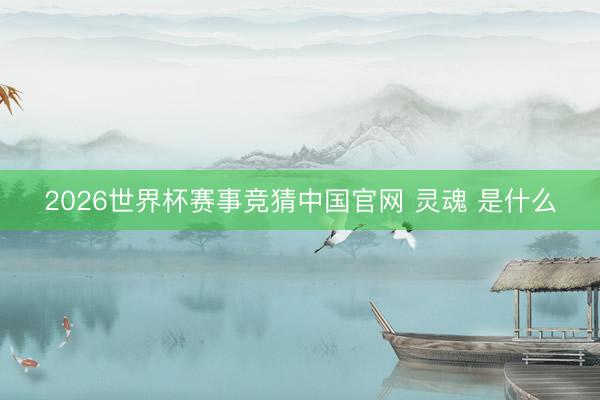 2026世界杯赛事竞猜中国官网 灵魂 是什么