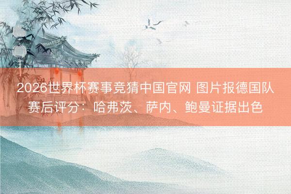 2026世界杯赛事竞猜中国官网 图片报德国队赛后评分:哈弗茨、萨内、鲍曼证据出色